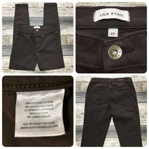 Lila Ryan legging jeans women 26 brown